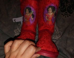 Disney's Elena of Avalor red winter boots